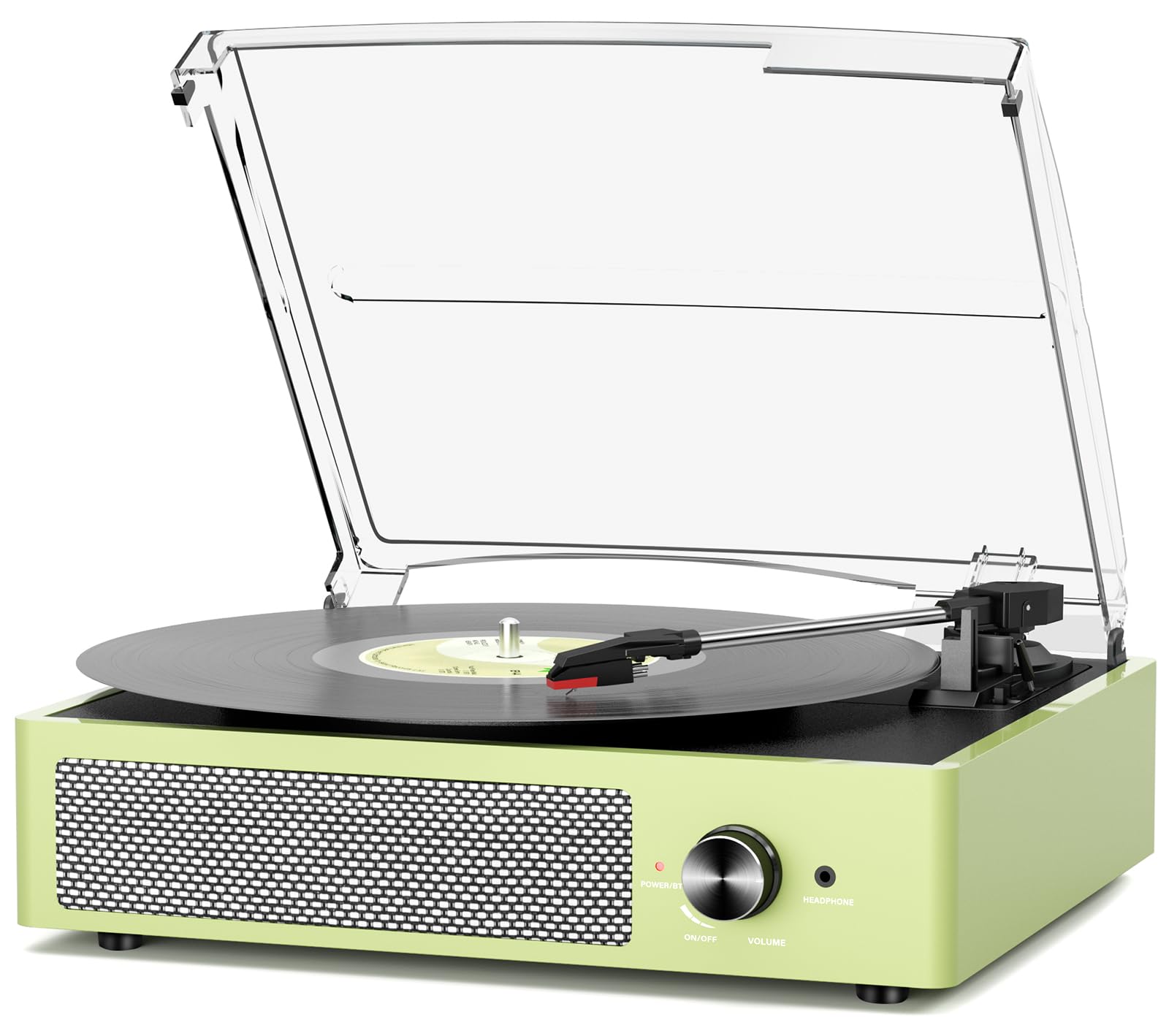Amazon.com: Vinyl Record Player with 2 Stereo Speakers Belt-Driven